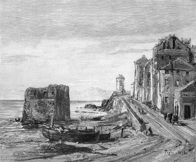 Mare e una strada a Pegli, vicino a Genova da Empress Frederick of Germany